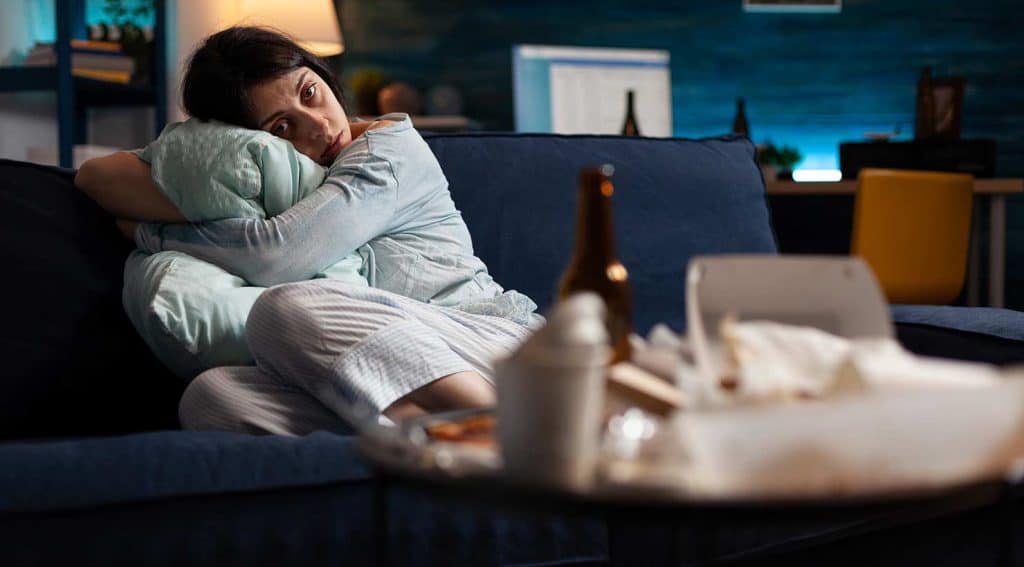 depressed woman