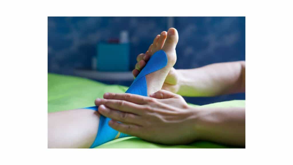 hands holding a foot
