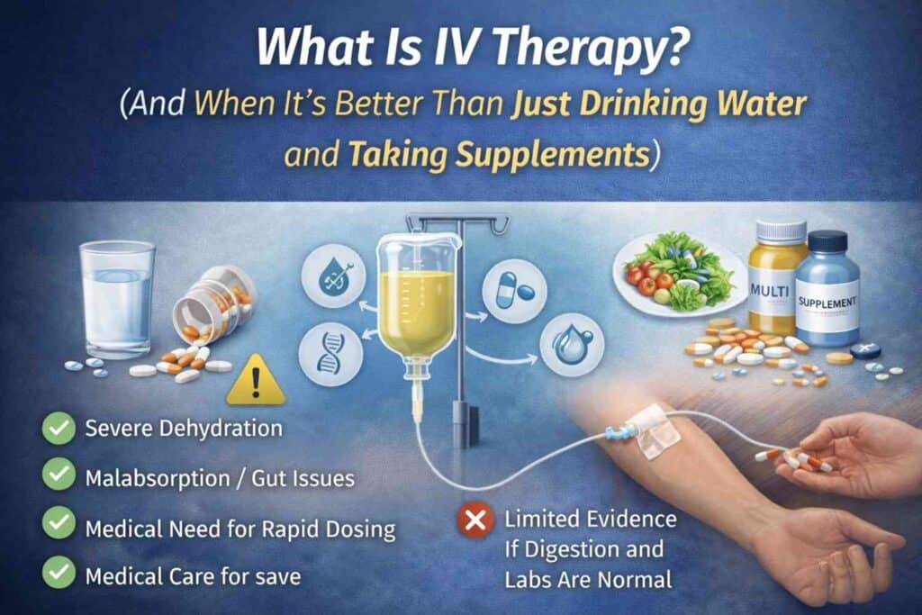 What Is IV Therapy? (And When It’s Better Than Just Drinking Water and Taking Supplements)