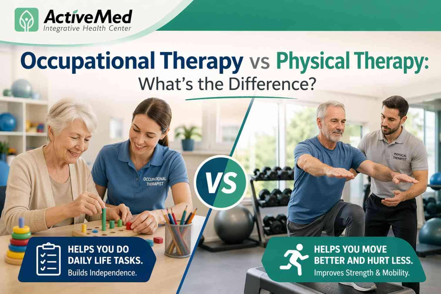 What Is the Difference Between Occupational Therapy and Physical Therapy?