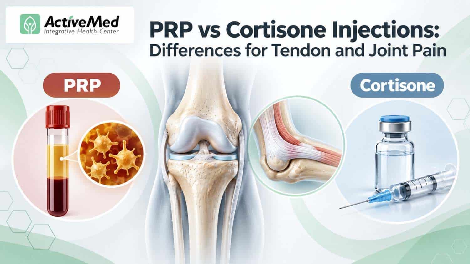 PRP vs Cortisone Injections: Differences for Tendon and Joint Pain