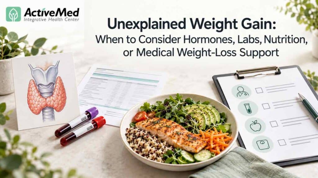 Unexplained Weight Gain: When to Consider Hormones, Labs, Nutrition, or Medical Weight-Loss Support