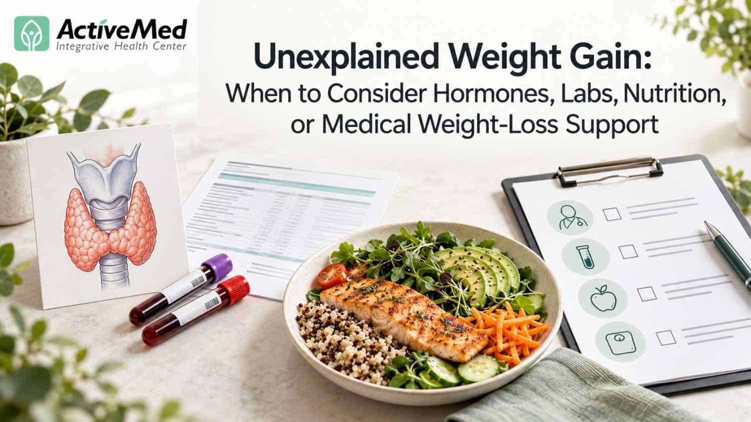 Unexplained Weight Gain: When to Consider Hormones, Labs, Nutrition, or Medical Weight-Loss Support